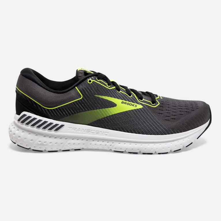 Brooks Transcend 7 Mens Road Running Shoes - Black/Ebony/Nightlife - Philippines (583946QEU)